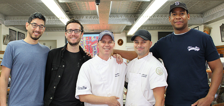 Marc, John, Jeremy with the Termini brothers